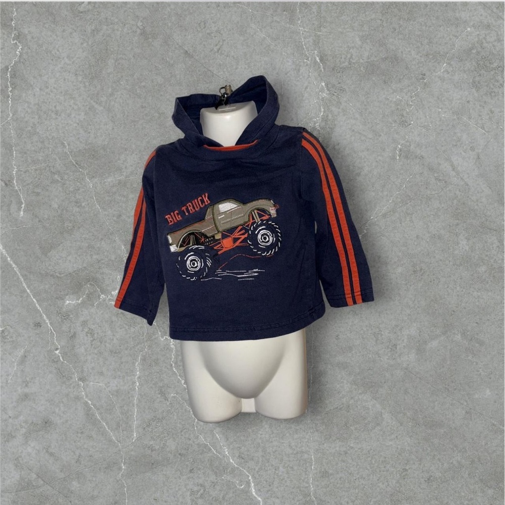 Fisher-Price Blue Hoodie with Orange Stitching